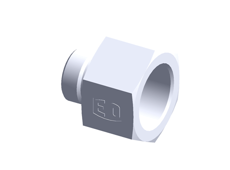 Hydraulic fitting with cutting ring 24 degree - ISO 8434-1 - Thread reducer/expander male BSPP/female BSPP - Male threading G1 - Female threading G1 1/4
