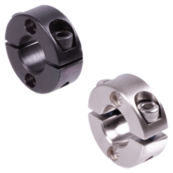 SUMMIT COLLARS 2-7/8 Inch Double Split Shaft Stop Collar – Black Oxide Finish, Two-Piece Style