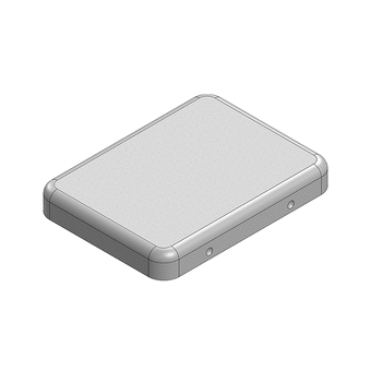 15.9 x 11.9 x 2.1mm Two-piece RF Shield/EMI Shield COVER (Nickel-Silver)