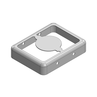 19.2 x 14.9 x 3.8mm Two-piece RF Shield/EMI Shield FRAME (Nickel-Silver)