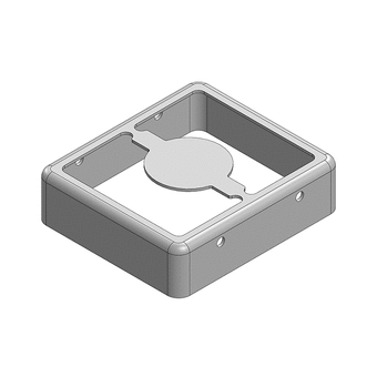 20.7 x 18.2 x 5.5mm Two-piece RF Shield/EMI Shield FRAME (Nickel-Silver)