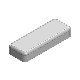 24.3 x 8.9 x 3.8mm One-piece RF Shield/EMI Shield (Nickel-Silver)