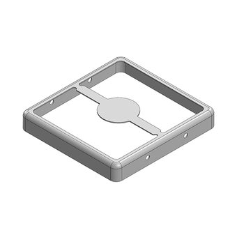 26.6 x 25.4 x 3.8mm Two-piece RF Shield/EMI Shield FRAME (Nickel-Silver)