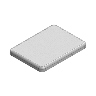 21.3 x 15.7 x 1.7mm Two-piece RF Shield/EMI Shield COVER (Nickel-Silver)
