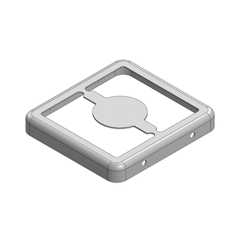 21.3 x 19.9 x 2.9mm Two-piece RF Shield/EMI Shield FRAME (Nickel-Silver)