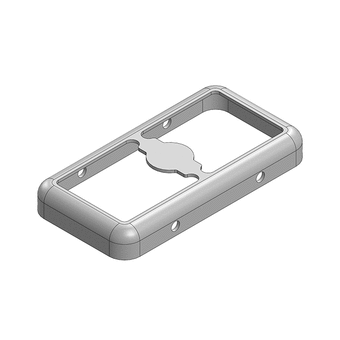 22 x 11.3 x 2.8mm Two-piece RF Shield/EMI Shield FRAME (Nickel-Silver)