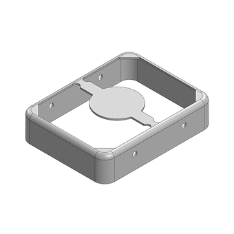 22.3 x 17.3 x 3.3mm Two-piece RF Shield/EMI Shield FRAME (Nickel-Silver)