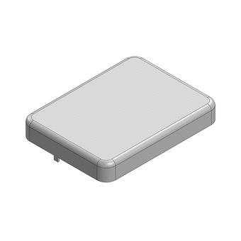 23.3 x 17.5 x 3.3mm One-piece RF Shield/EMI Shield (Nickel-Silver)