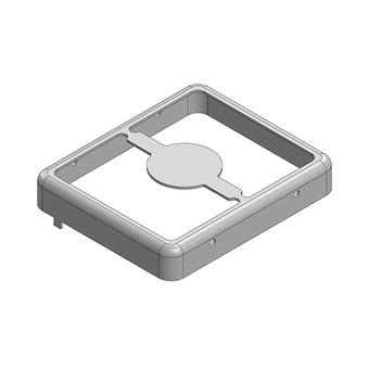 25 x 21 x 4mm Two-piece RF Shield/EMI Shield FRAME (Nickel-Silver)