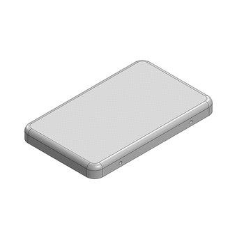 26 x 15.9 x 2.3mm Two-piece RF Shield/EMI Shield COVER (Nickel-Silver)