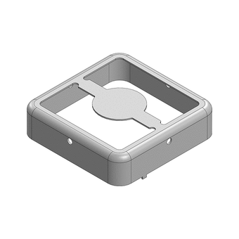 25.7 x 25.7 x 6.5mm Two-piece RF Shield/EMI Shield FRAME (Nickel-Silver)
