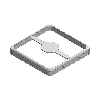 25.9 x 25.9 x 3mm Two-piece RF Shield/EMI Shield FRAME (Nickel-Silver)