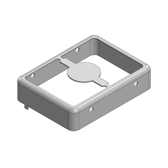 27 x 20 x 6mm Two-piece RF Shield/EMI Shield FRAME (Nickel-Silver)