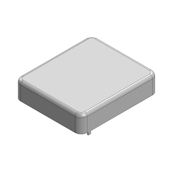 29.3 x 25.3 x 6.4mm One-piece RF Shield/EMI Shield (Nickel-Silver)