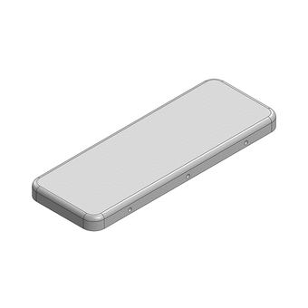 32.4 x 11.7 x 2mm Two-piece RF Shield/EMI Shield COVER (Nickel-Silver)