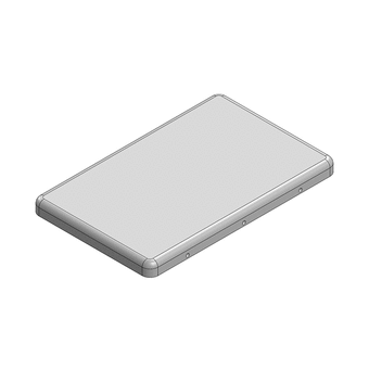 33.3 x 21.1 x 2.2mm Two-piece RF Shield/EMI Shield COVER (Nickel-Silver)