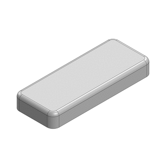 33.3 x 13.3 x 4.4mm One-piece RF Shield/EMI Shield (Nickel-Silver)