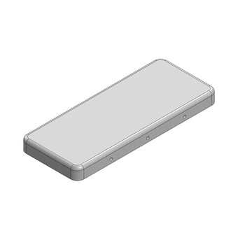 38.4 x 15.7 x 3.1mm Two-piece RF Shield/EMI Shield COVER (Nickel-Silver)