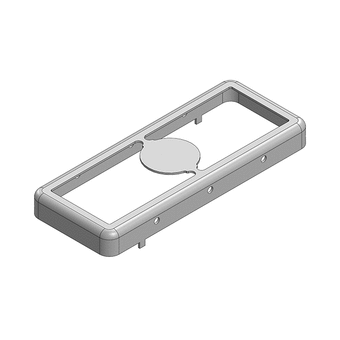 37.8 x 15.1 x 3.7mm Two-piece RF Shield/EMI Shield FRAME (Nickel-Silver)