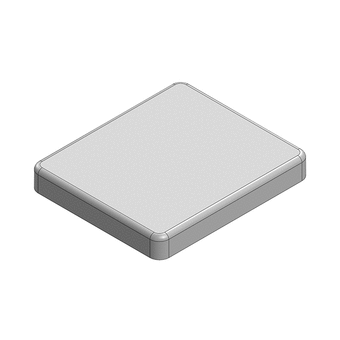 40.2 x 34.6 x 5.3mm One-piece RF Shield/EMI Shield (Nickel-Silver)
