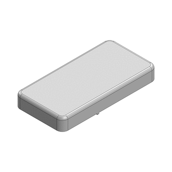 51.1 x 25.7 x 6.5mm One-piece RF Shield/EMI Shield (Nickel-Silver)