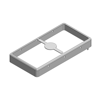 52 x 26.7 x 6mm Two-piece RF Shield/EMI Shield FRAME (Nickel-Silver)