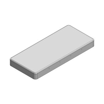 55 x 24.5 x 5mm Two-piece RF Shield/EMI Shield COVER (Nickel-Silver)
