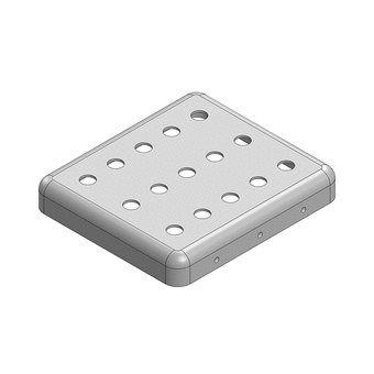 26.6 x 23.6 x 4mm Two-piece RF Shield/EMI Shield COVER Perforated (CRS)
