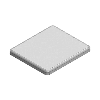 38.8 x 33.9 x 3mm Two-piece RF Shield/EMI Shield COVER (CRS)