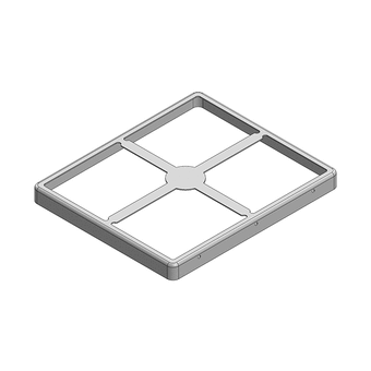 58.5 x 49.7 x 4.7mm Two-piece RF Shield/EMI Shield FRAME (CRS)