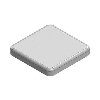 14.8 x 14.8 x 2mm One-piece RF Shield/EMI Shield (CRS)