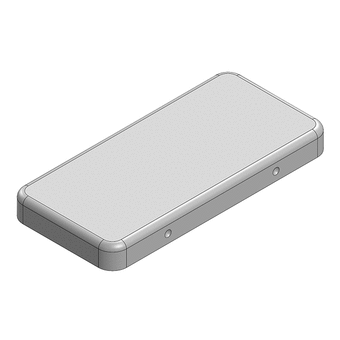 20.3 x 9.6 x 2mm Two-piece RF Shield/EMI Shield COVER (CRS)