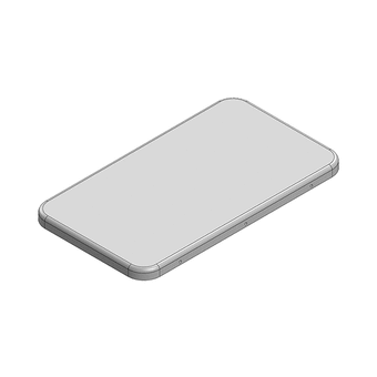 38.9 x 21.9 x 1.8mm Two-piece RF Shield/EMI Shield COVER (Nickel-Silver)