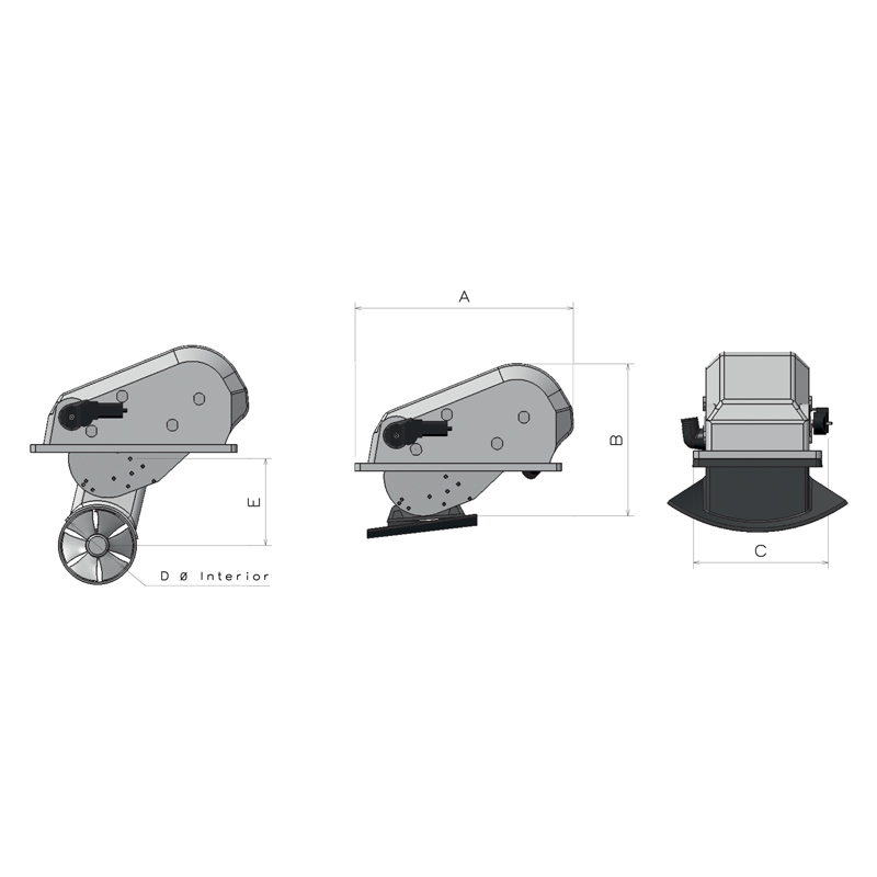Retractable System Solidworks Max Power - Free CAD models - Electric Retractable Thruster - COMPACT ...