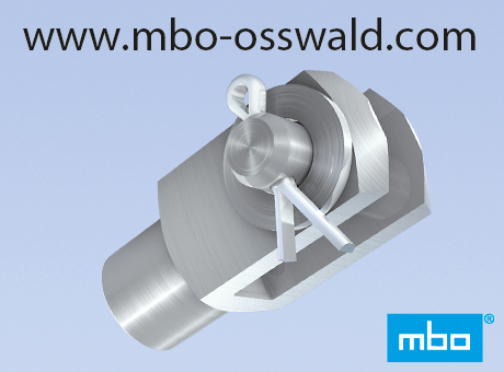 Clevis joints (DIN 71751 form A) with cotter bolt