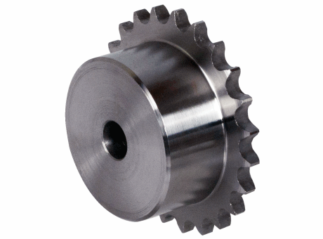A1-01-120 PIGNON SIMPLE À CHAÎNE EN INOX NORME BS 12 B1 - PAS 19,05 MM