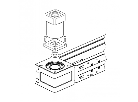 SERVO KIT KIT DE MONTAGE DE RÉDUCTEUR SUR AXE LINÉAIRE