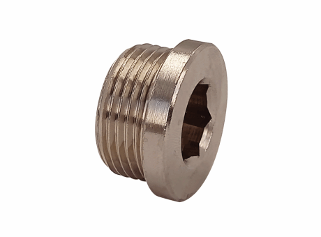 H32-BM-CY BOUCHON MÂLE 6 PANS CYLINDRIQUE