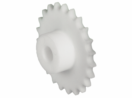 A1-01-054 PIGNON SIMPLE À CHAÎNE EN POM C NORME BS 05 B1 - PAS 8 MM