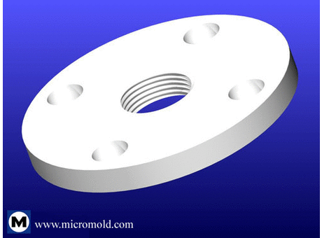 Female NPT Threaded Flanges - PTFE