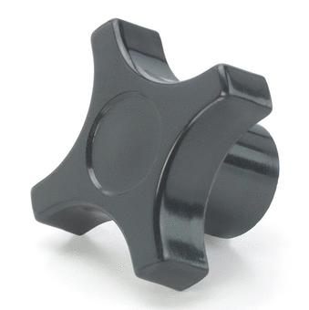 Plastic Hand Knobs Blind Hole