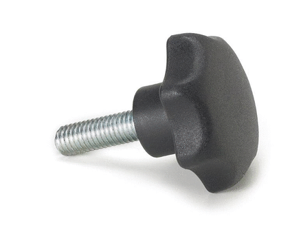 Metric Plastic Hand Knobs with stainless steel screw