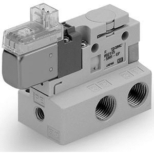 3 PORT BASE MOUNTED SOLENOID VALVE, VQZ115R-5LO1-01T