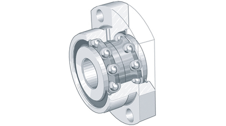 Ball Screw Angular Contact Support Bearing, DKLFA25902RS