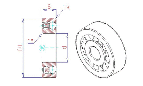 MRC Bearings - Fichiers CAO gratuits - 1200-E Series Self Aligning Ball ...