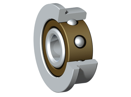 Removable angular ball bearings with flange, inch dimensions of series RKA