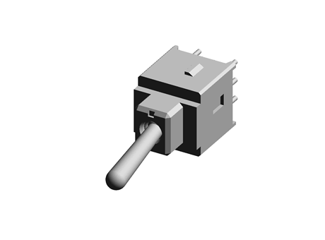 Switch, toggle, SMD, gold contact,A-22AP