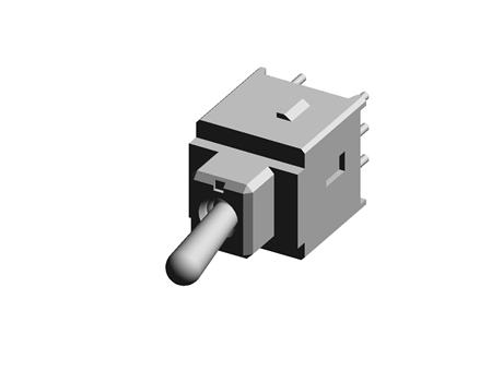 Switch, toggle, SMD, gold contact,A-22JP