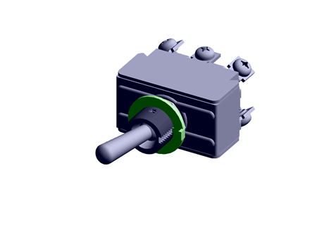 Switch, toggle, screw terminal, miniture