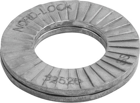WASHER SCREW LOCK, W. ENL. FLAT FACE FOR M16, STAINLESS STEEL  A4, VPE:1 PIECE=1 PAIR